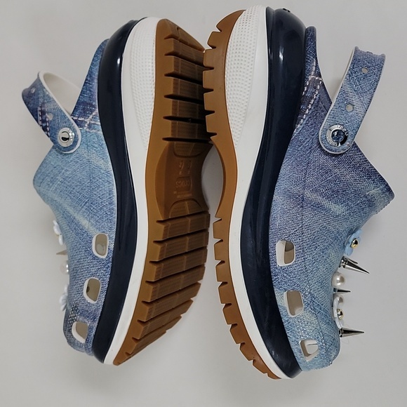 Mega Crush Denim Clog Crocs Classic Women’s - Picture 10 of 13